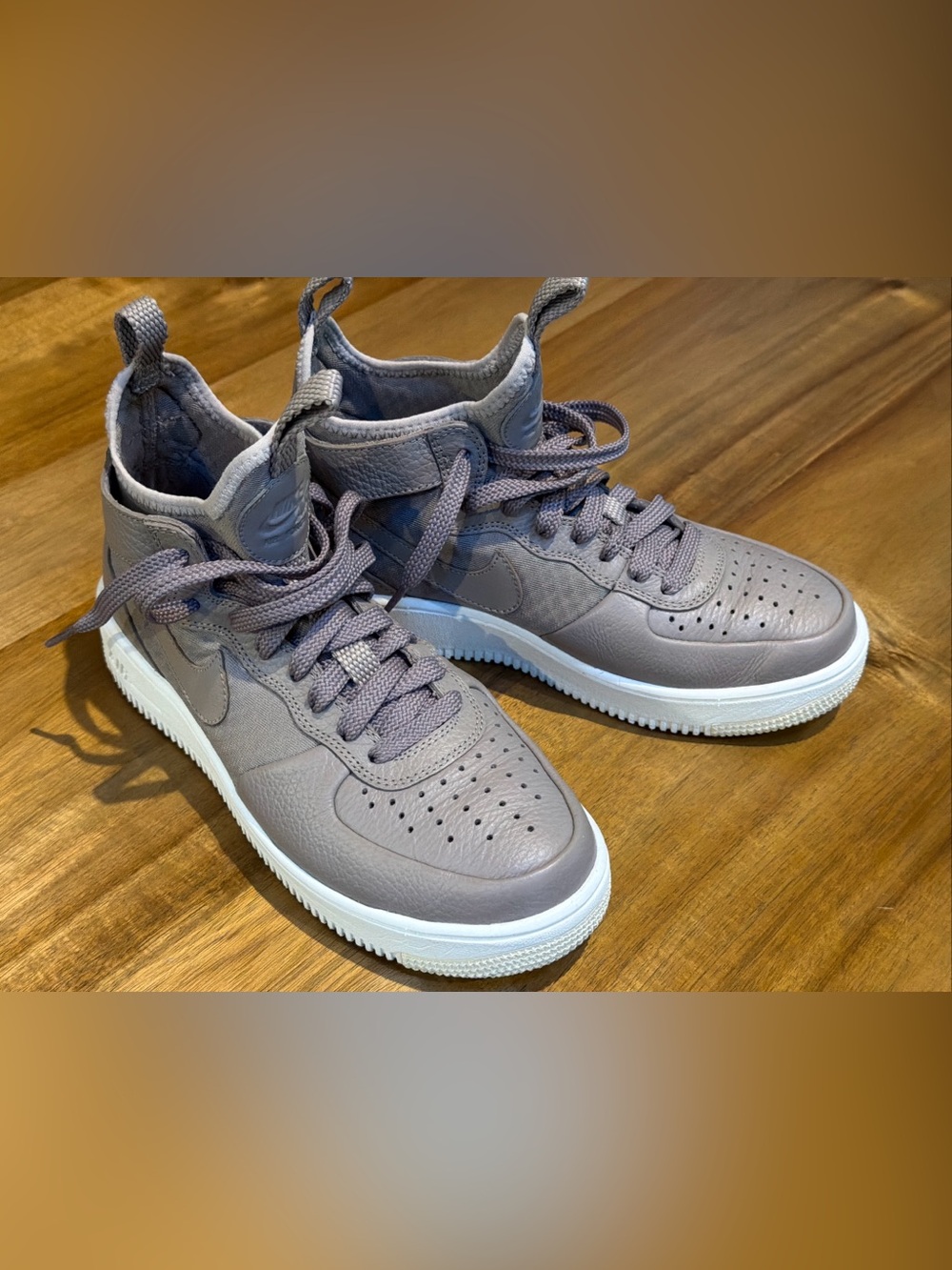 Nike Air Force 1 Ultraforce Mid Sepia Stone 864025-202 Soft Light Weight Sz 7.5